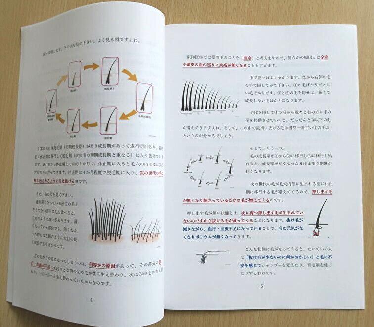 非常識な育毛読本4～5ページ